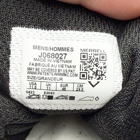 Merrell Mens Wildwood Mid LTR Hiking Boots US 11.5 M Black Waterproof EUC - Picture 11 of 12